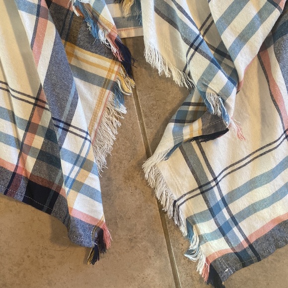 Plaid fringed cardigan - Picture 3 of 6